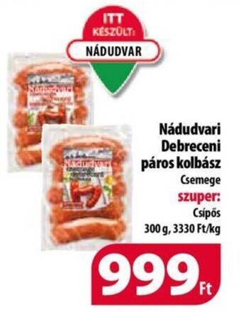 Coop Nádudvari Debreceni páros kolbász 300g ajánlat