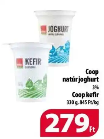 Coop natúr joghurt 330g