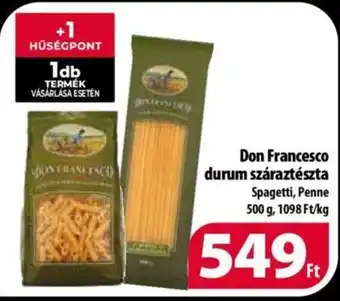 Don Francesco durum száraztészta 500g