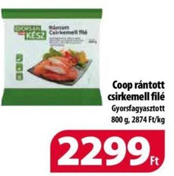 Coop Coop rántott csirkemell filé 800g ajánlat