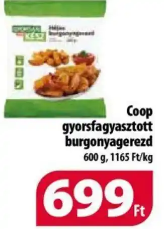 Coop Coop gyorsfagyasztott burgonyagerezd 600 g ajánlat