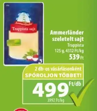 Ammerländer szeletelt sajt 125g