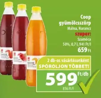 Coop Coop gyümölcsszörp 0,7l ajánlat