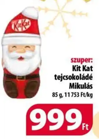 Kit Kat tejcsokoládé Mikulás 85 g