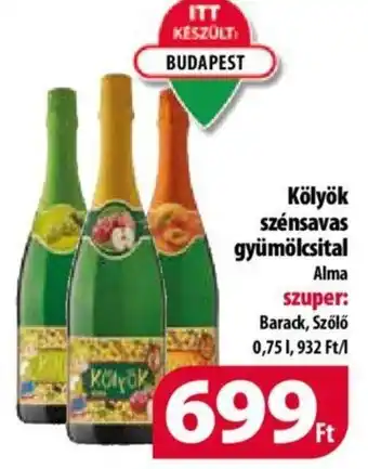 Coop Kölyök szénsavas gyümölcsital 0,75l ajánlat