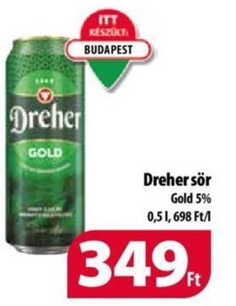 Coop Dreher sör 0,5l ajánlat
