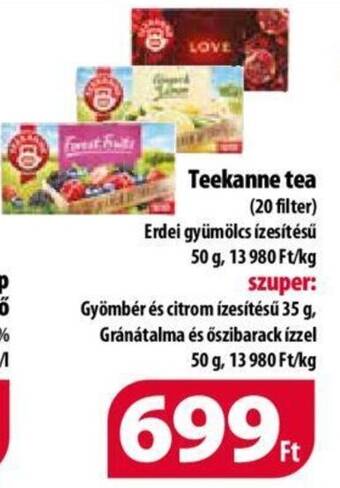 Coop Teekanne tea 50g ajánlat