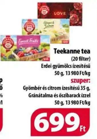 Coop Teekanne tea 50g ajánlat