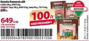 Coop Kométa Kemencés sült 100g ajánlat