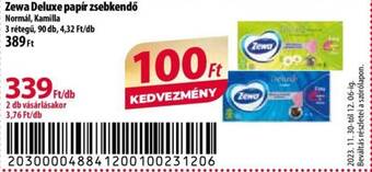 Coop Zewa Deluxe papír zsebkendő ajánlat