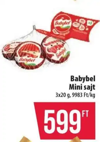 Babybel Mini sajt 3x20 g