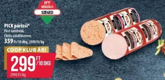 Coop PICK párizsi 10dkg ajánlat