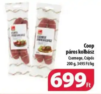 Coop Coop páros kolbász 200g ajánlat