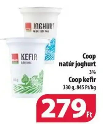 Coop natúr joghurt 330g