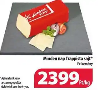 Coop Minden nap Trappista sajt 1kg ajánlat