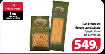 Don Francesco durum száraztészta 500g