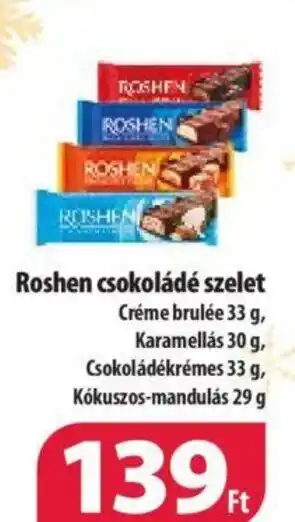 Coop Roshen csokoládé szelet 33g ajánlat