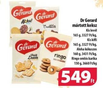 Coop Dr Gerard mártott keksz 165g ajánlat