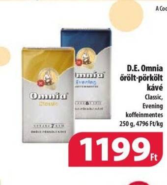 Coop D E Omnia őrölt pörkölt kávé 250g ajánlat