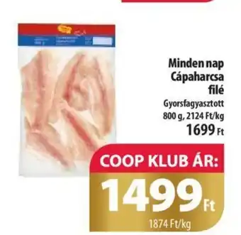 Coop Minden nap Cápaharcsa filé 800 g ajánlat