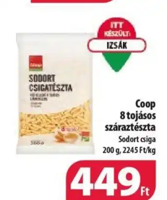 Coop Coop 8 tojásos száraztészta 200g ajánlat