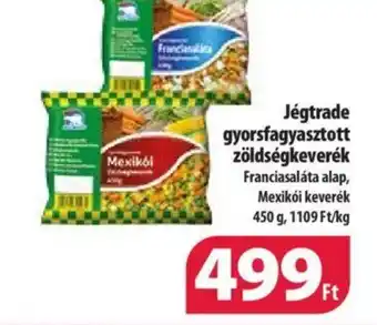 Coop Jégtrade gyorsfagyasztott zöldségkeverék 450 g ajánlat