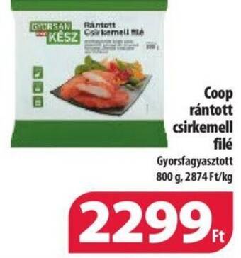 Coop Coop rántott csirkemell filé 800 g ajánlat