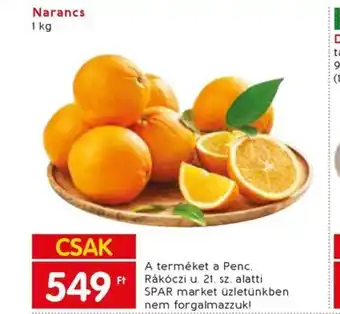 Spar Narancs 1 kg ajánlat