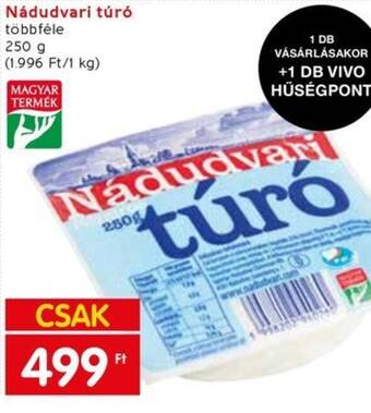 Spar Nádudvari túró 250g ajánlat