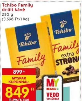 Spar Tchibo Family őrölt kávé 250g ajánlat