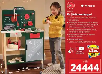 Lidl Playtive Fa játékmunkapad 1 db ajánlat