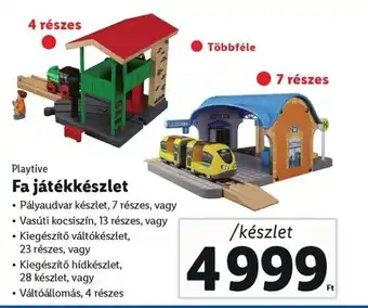 Lidl Playtive Fa játékkészlet ajánlat