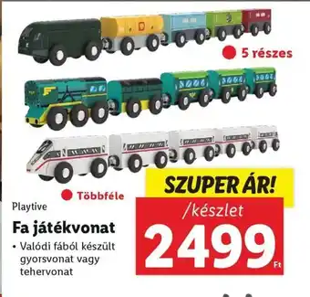 Lidl Playtive Fa játékvonat 1 készlet ajánlat