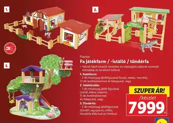 Lidl Playtive Fa játékfarm / -istálló / tündérfa 1 készlet ajánlat