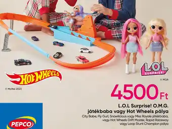 L.O.L Surprise! O.M.G. játékbaba vagy Hot Wheels pálya 1 db