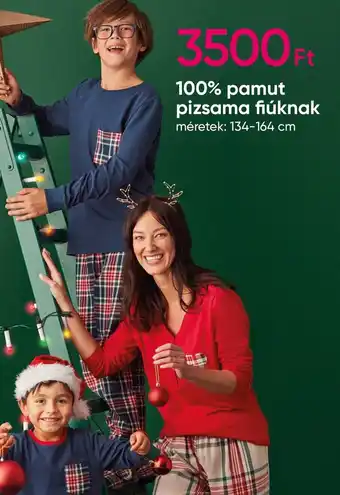 100% pamut pizsama fiúknak 1 db
