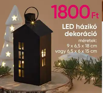 LED házikó dekoráció 1 db