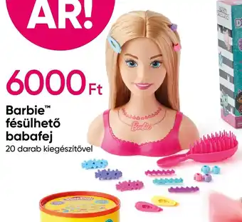Barbie fésülhető babafej 1 db