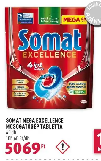 Rossmann SOMAT MEGA EXCELLENCE MOSOGATÓGÉP TABLETTA 48 db ajánlat