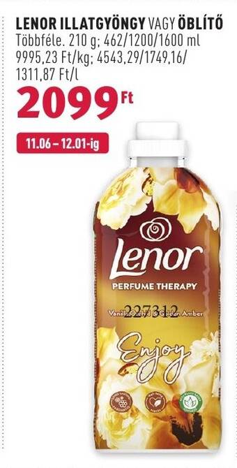 Rossmann LENOR ILLATGYÖNGY VAGY ÖBLÍTŐ 210 g / 462 - 1600 ml ajánlat