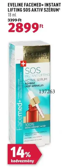 Rossmann EVELINE FACEMED INSTANT LIFTING SOS AKTIV SZÉRUM ajánlat