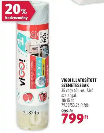 Rossmann VIGO ILLATOSÍTOTT SZEMETESZSÁK ajánlat