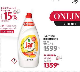 Rossmann JAR CITROM MOSOGATÓSZER 900ml ajánlat