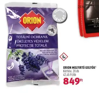 ORION MOLYIRTÓ GOLYÓK