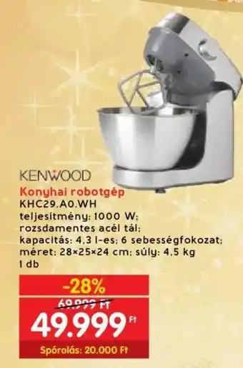 Interspar KENWOOD Konyhai robotgép ajánlat