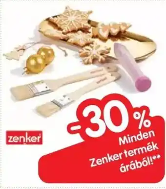 Minden Zenker termék árából