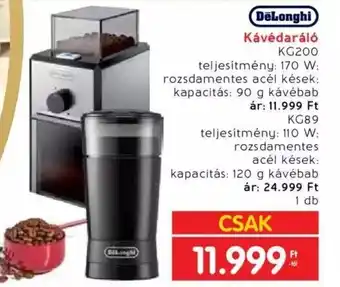 Interspar DeLonghi Kávédaráló ajánlat