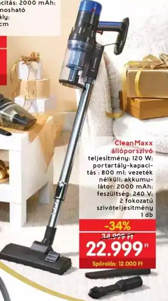 Clean Maxx állóporszívó