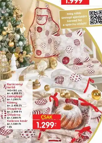 Interspar Karácsonyi terítő stb. 1 db ajánlat