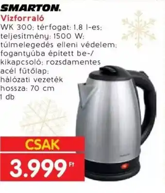 SMARTON Vízforraló 1 db